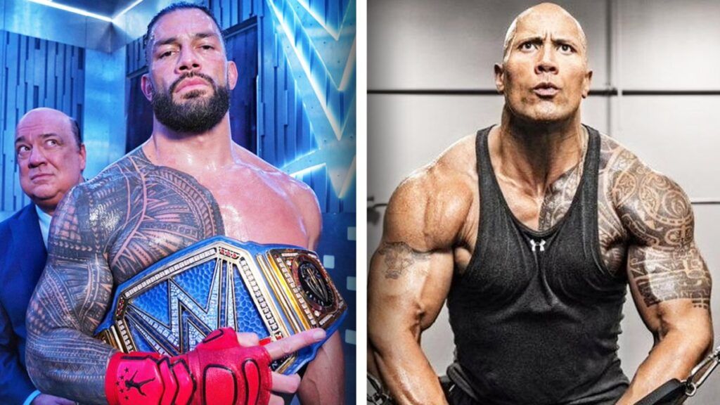 Roman Reigns and The Rock in WWE