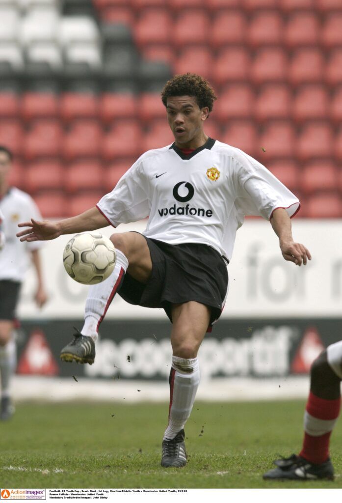 Calliste playing in the FA Youth Cup.