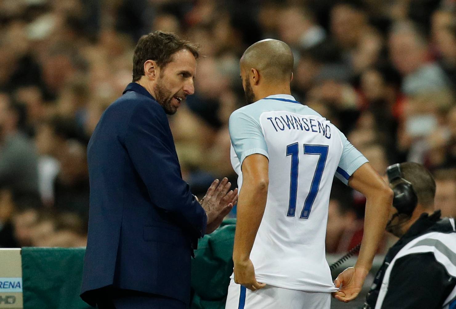 Andros Townsend and Gareth Southgate