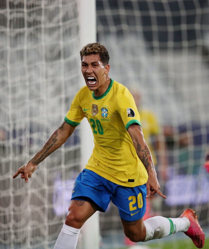 Liverpool's Firmino scores for Brazil.