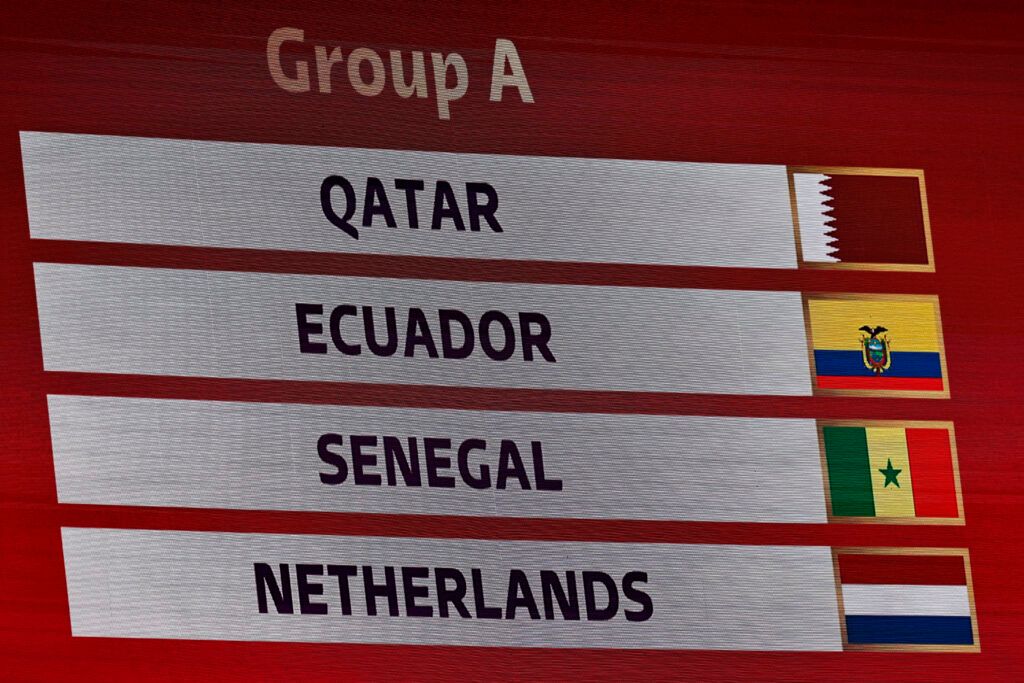 Groep A op het WK 2022.