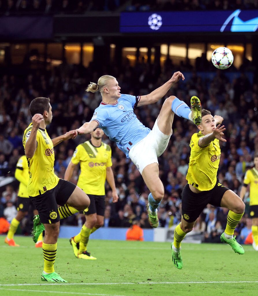 Man City's winner vs Dortmund.