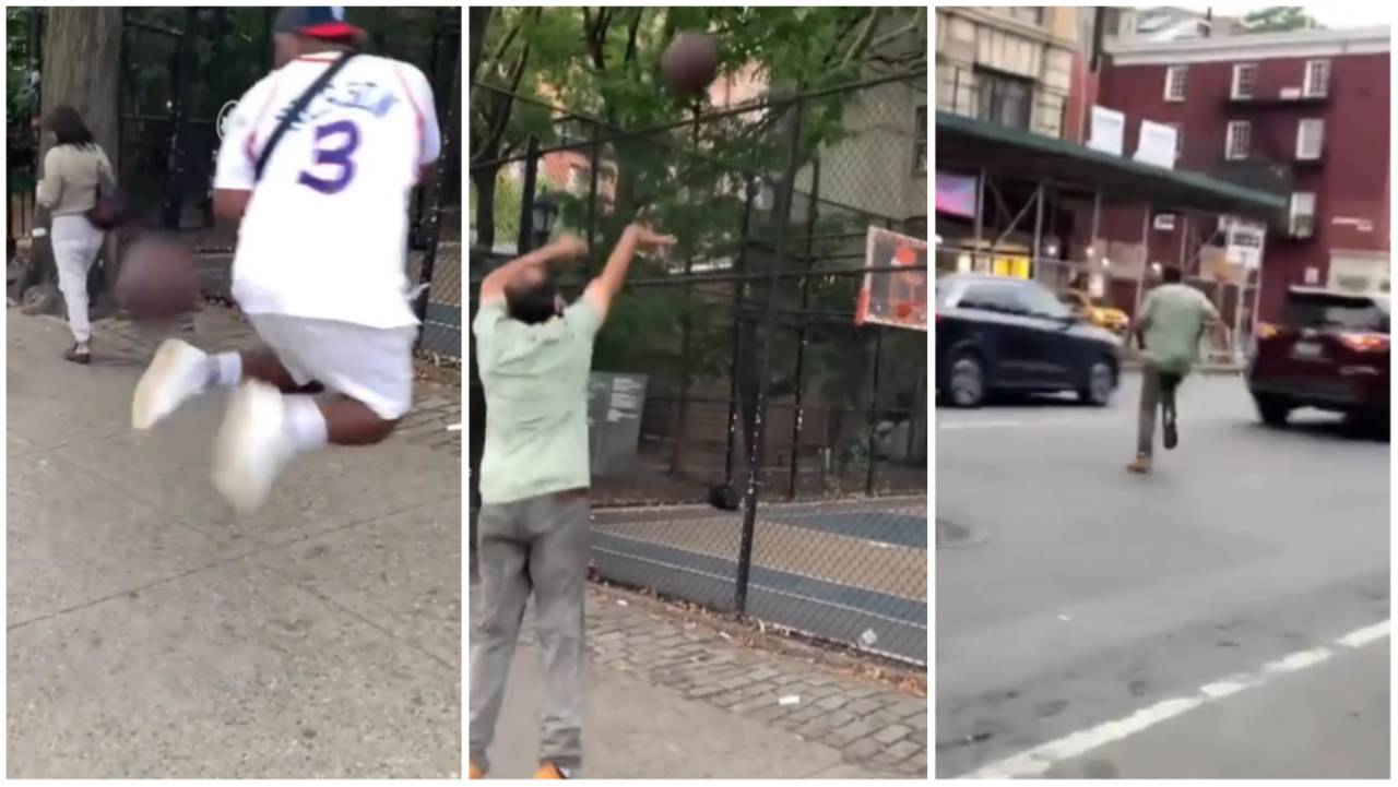 70-Year-Old Goes Viral With Basketball Trickshot