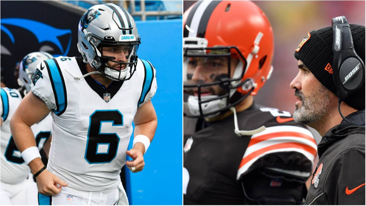 Baker Mayfield with the Panthers and Browns