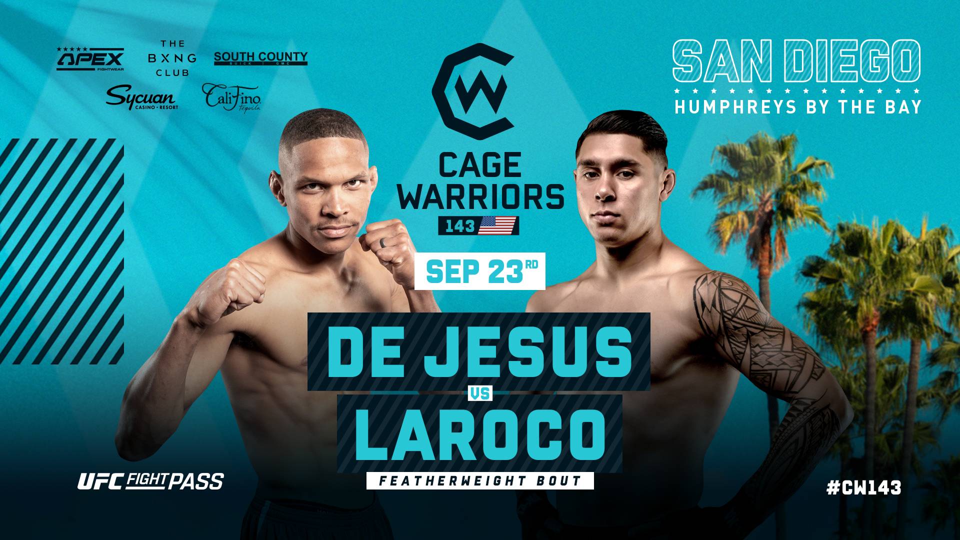 Cage Warriors San Diego De Jesus vs Laroco
