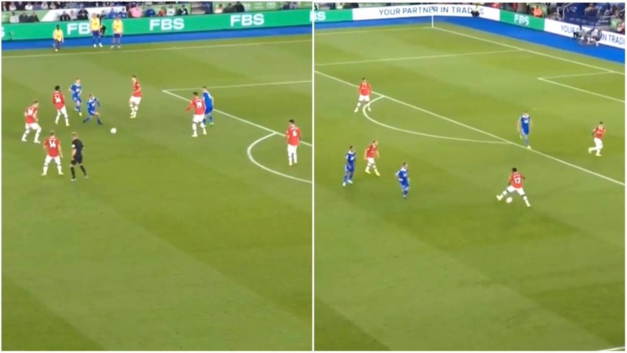 Man United’s football in the 26th minute vs Leicester was so good it’s gone viral