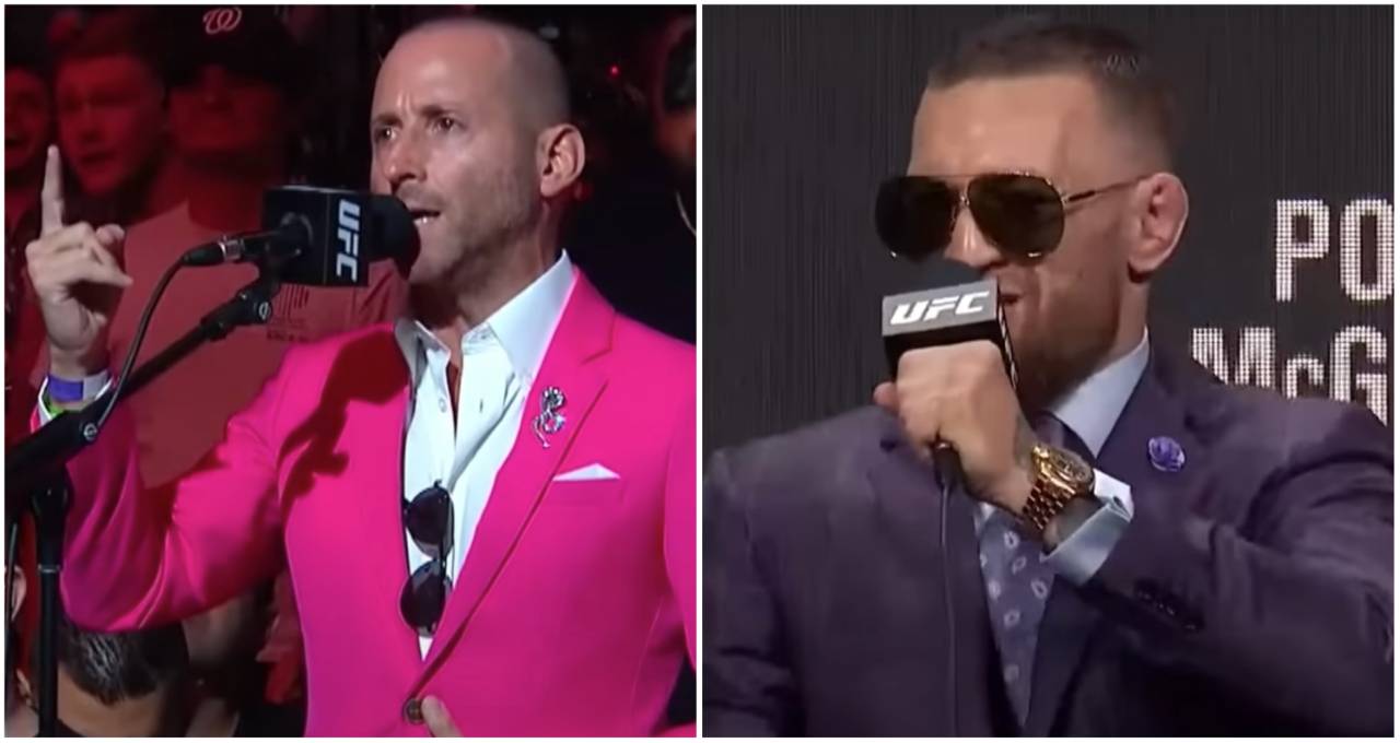 Conor McGregor getting angry by question before Dustin Poirier fight