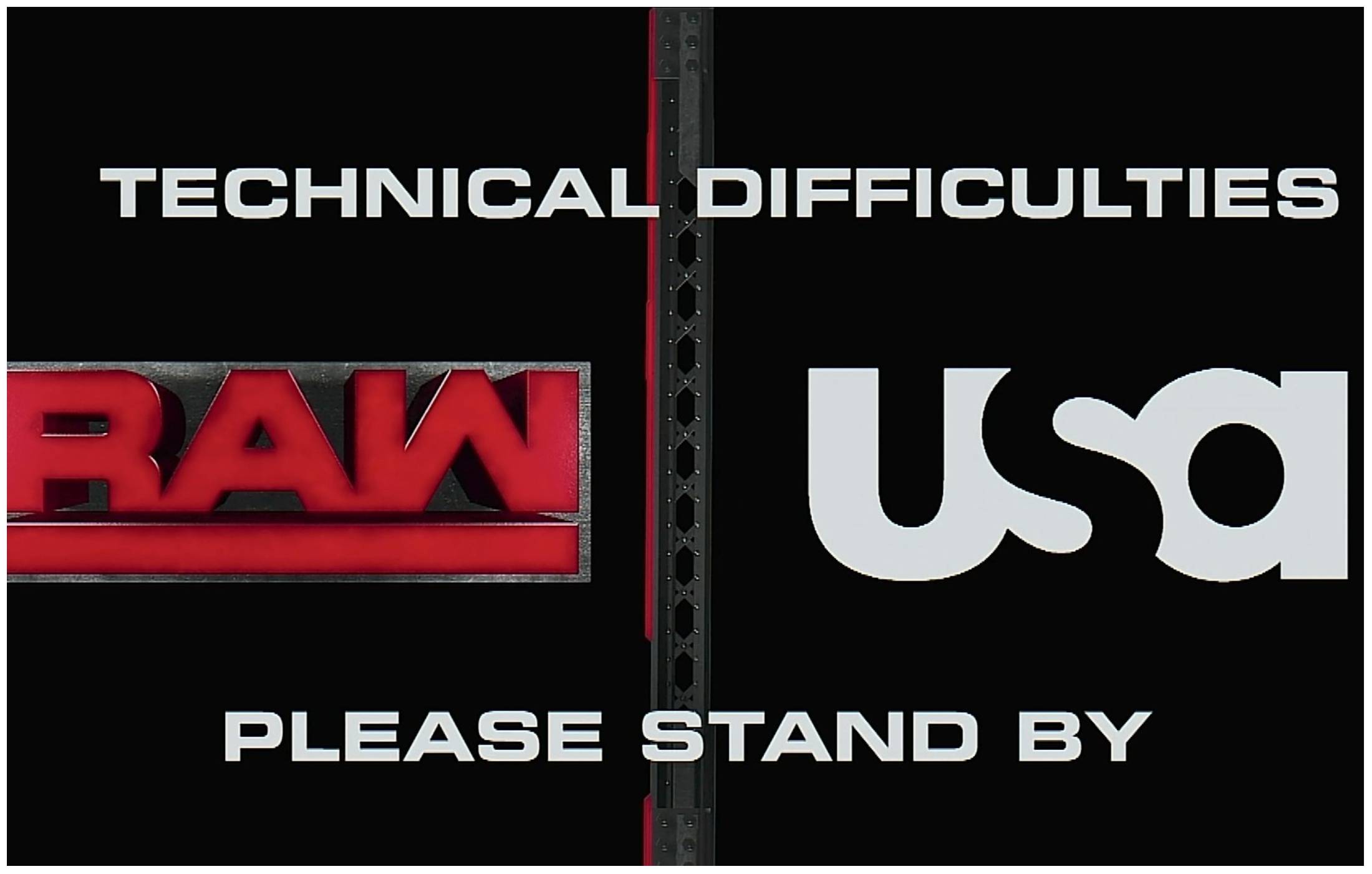 Technical issues during WWE Raw last night