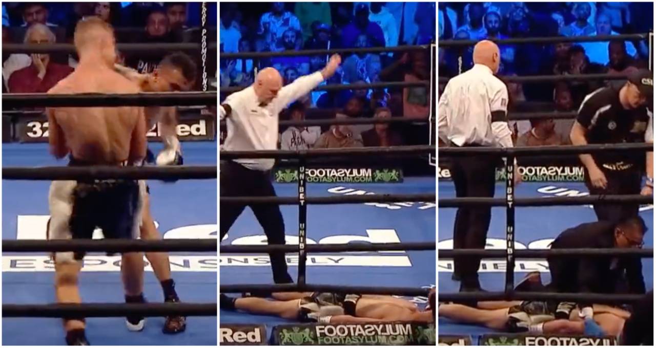 Frank Arnold sickening knockout leaves boxing fans fuming with referee