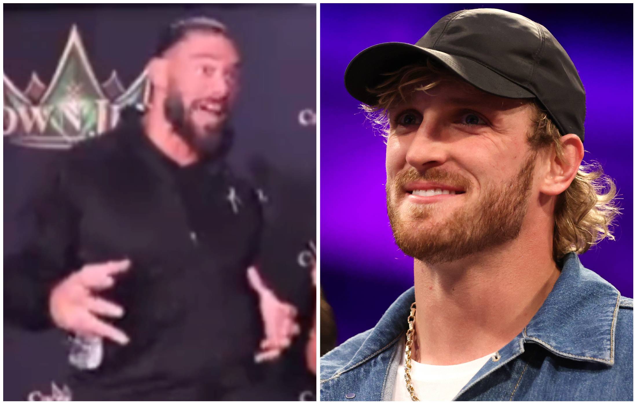 Roman Reigns violated Logan Paul at the WWE press conference yesterday