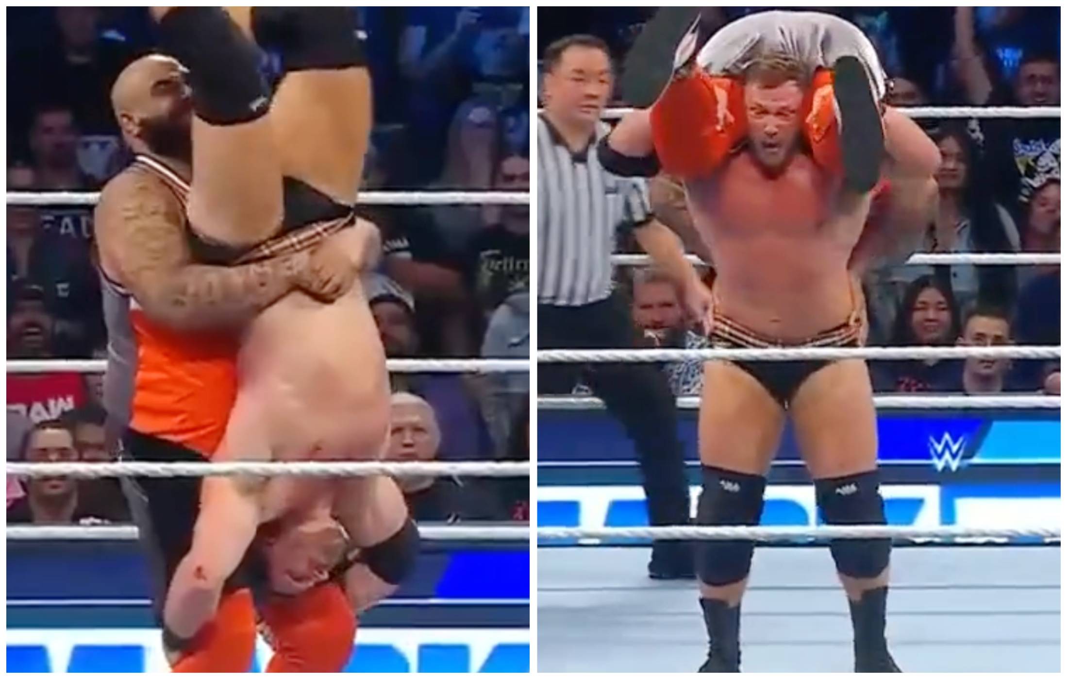 Ridge Holland's show of strength on WWE SmackDown