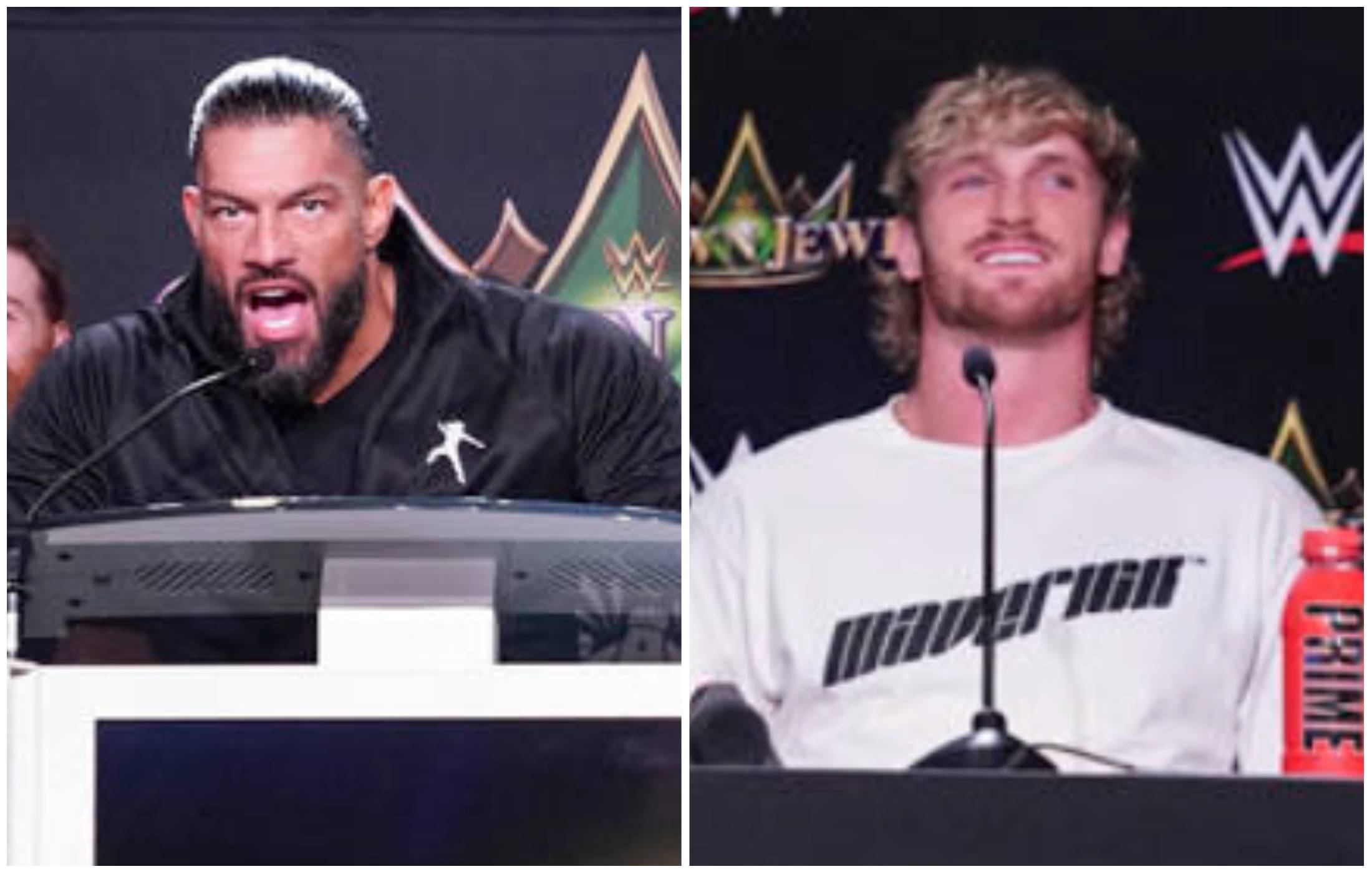 Roman Reigns ruined Logan Paul at WWE's press conference yesterday
