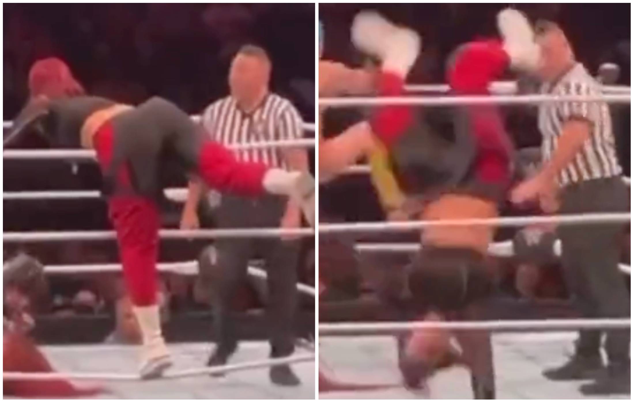 Bayley fell over at a WWE house show this weekend