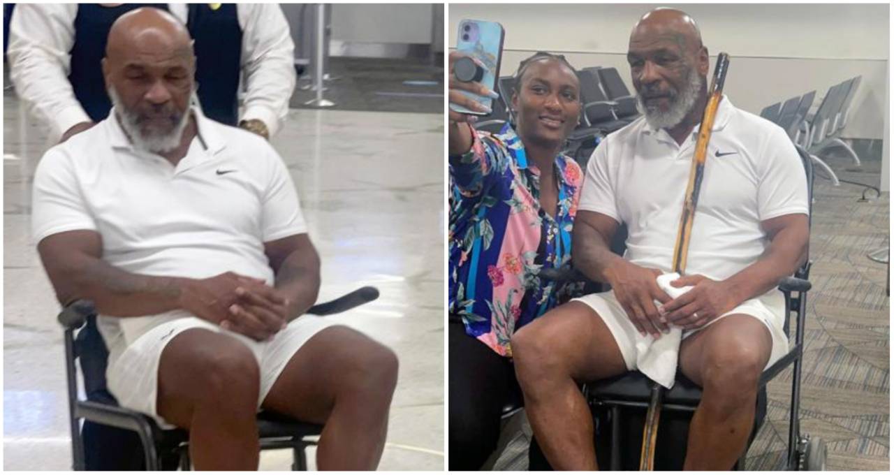 Mike Tyson issues health update after being pictured using wheelchair