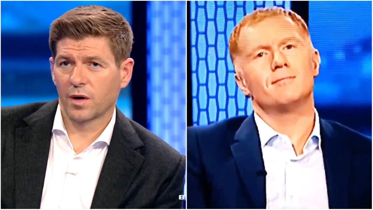 Paul Scholes' reaction to Steven Gerrard saying he never won PL title will always be timeless
