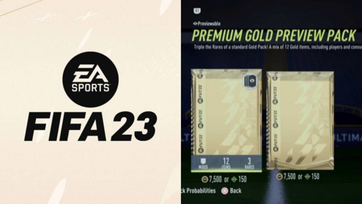 FIFA 23 Logo with a preview pack