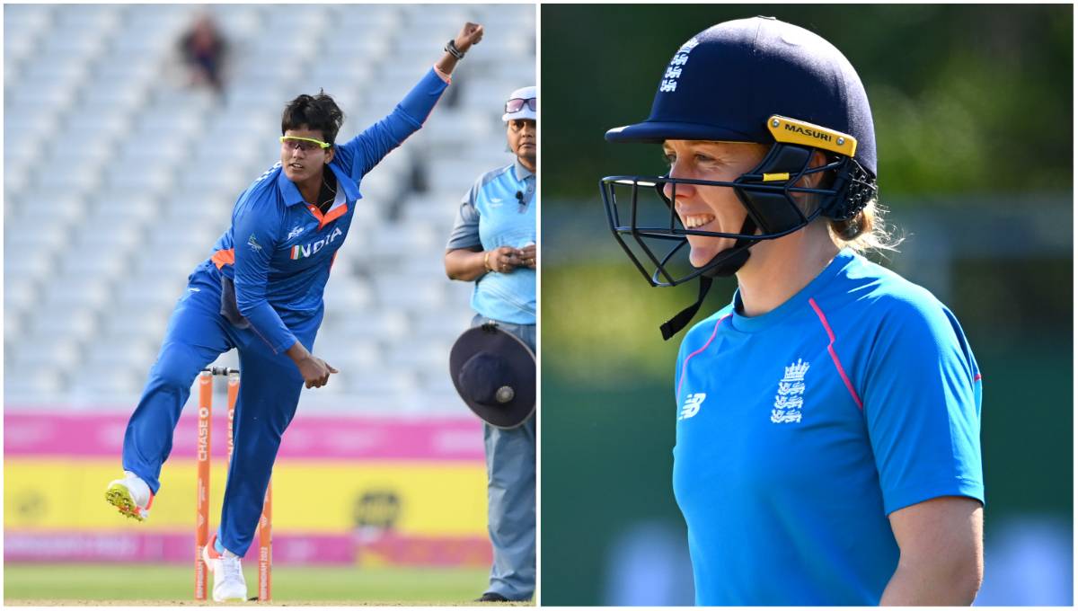 England's Heather Knight and India's Deepti Sharma
