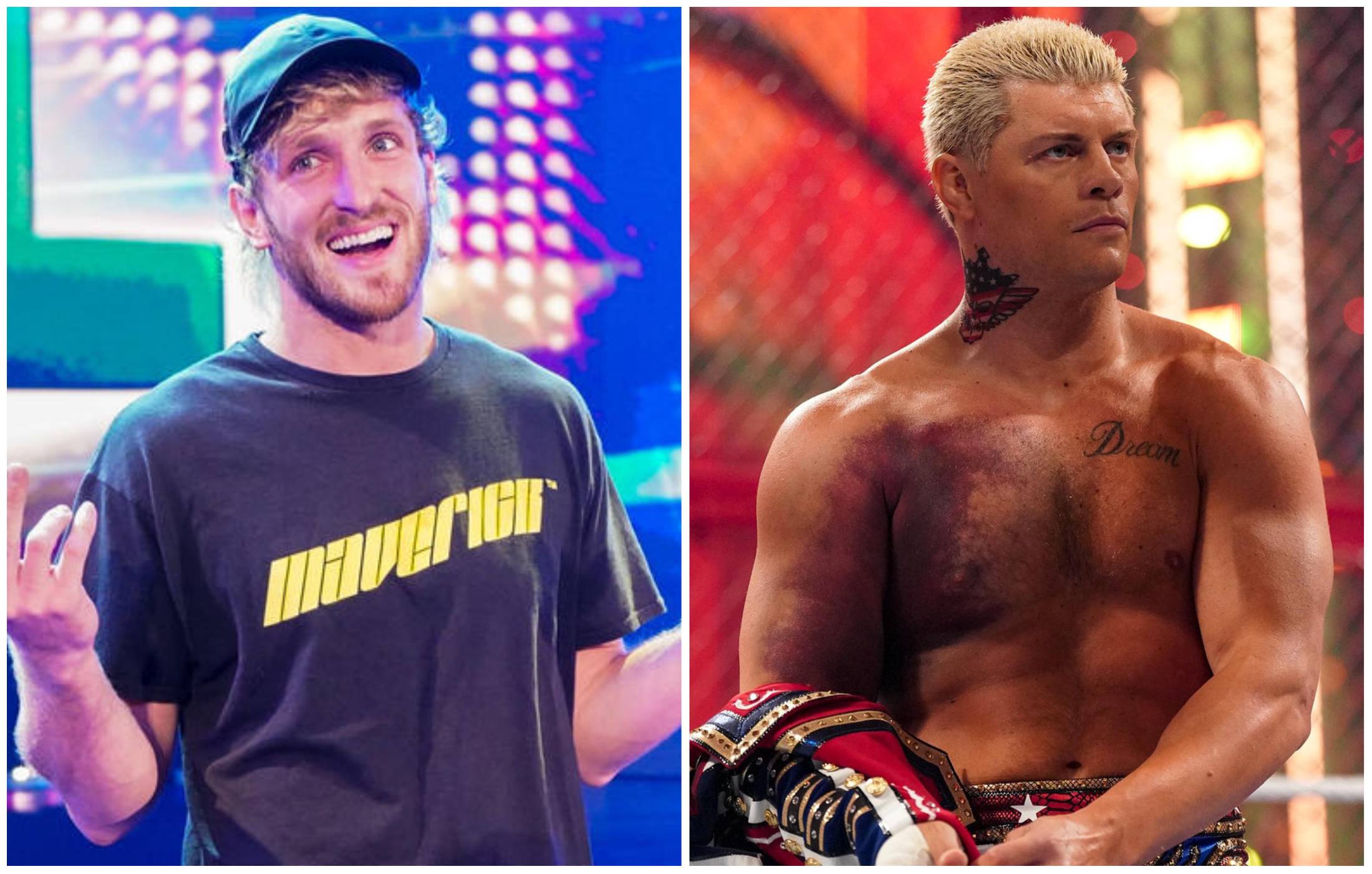 Both Logan Paul and Cody Rhodes haven't lost a match so far in 2022