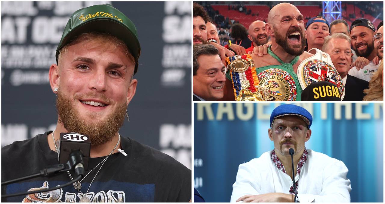 Jake Paul's top 10 P4P boxers in the world right now, featuring Fury & Usyk