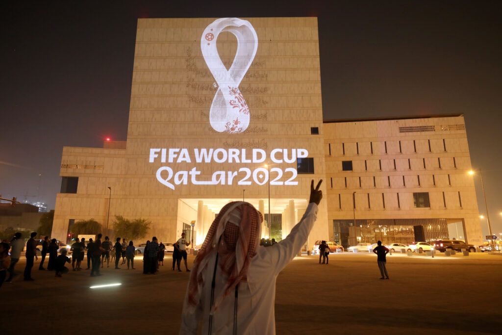 The 2022 Qatar World Cup logo