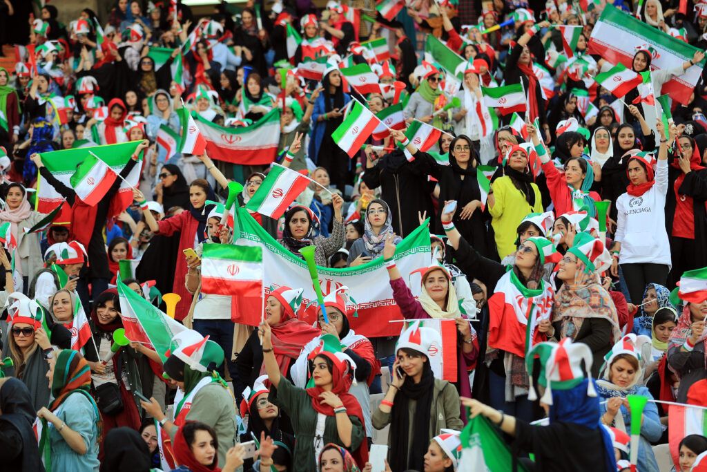 Iran fans during a World Cup qualifier