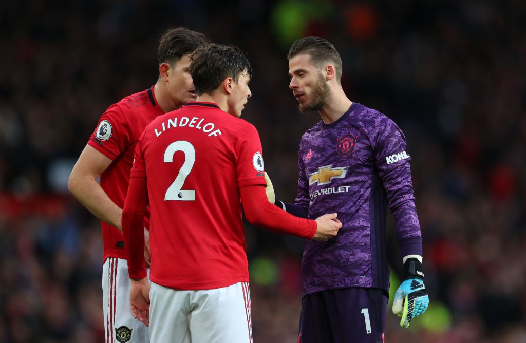 David de Gea and Harry Maguire at Manchester United