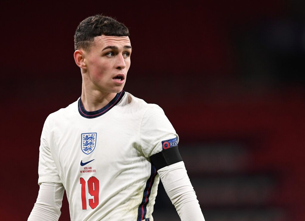 Phil Foden with England