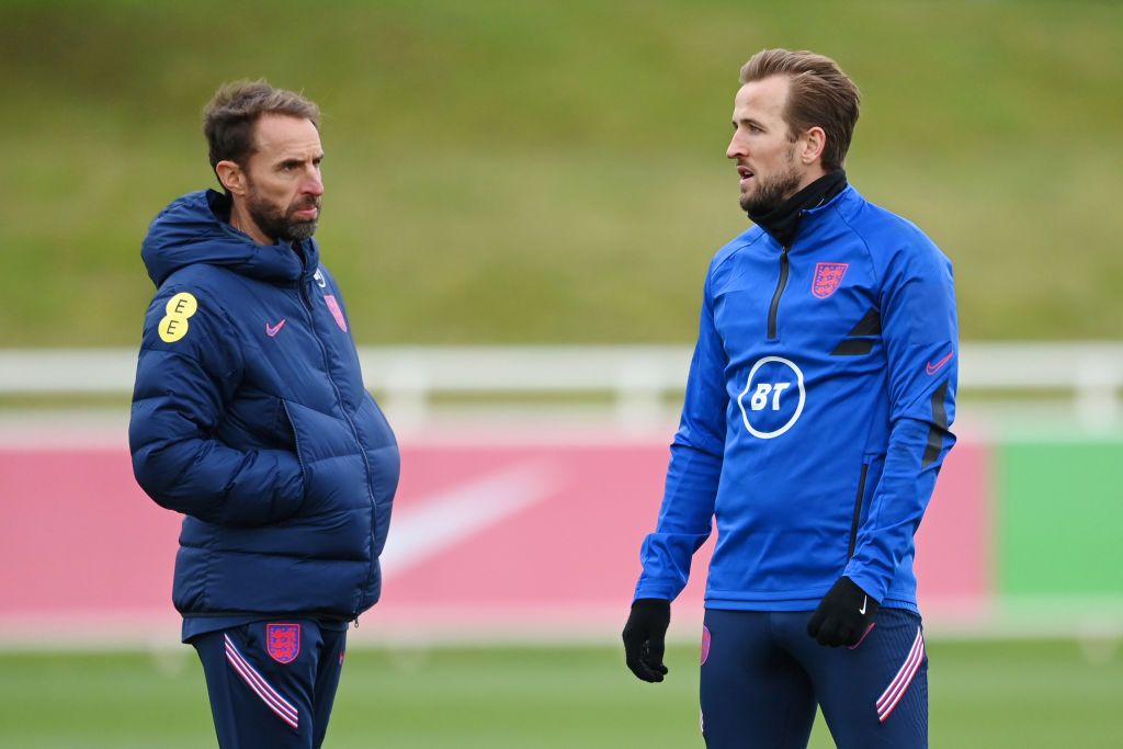Harry Kane and Gareth Southgate on England duty