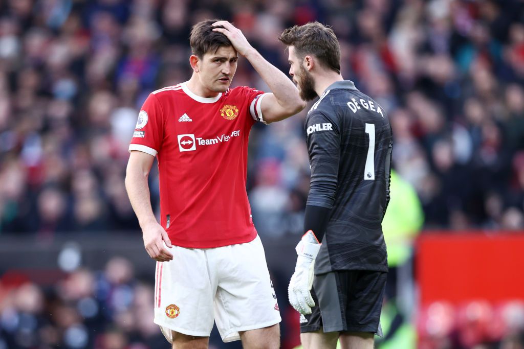 David de Gea and Harry Maguire at Manchester United