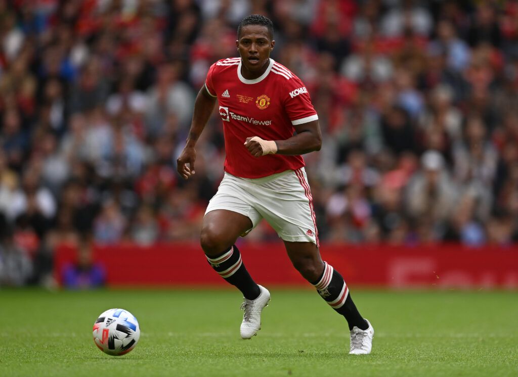  Antonio Valencia of Manchester United during the Legends of the North match
