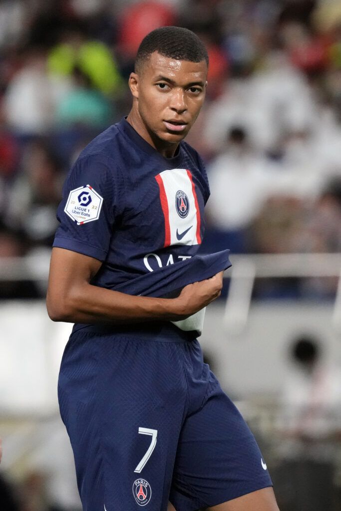 Kylian Mbappé in action for PSG