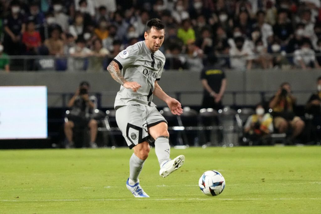 Lionel Messi of Paris Saint-Germain in action