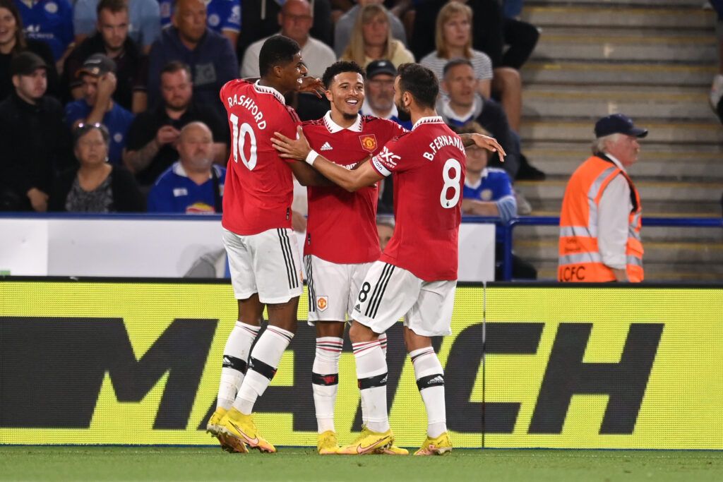 Sancho scores for Man Utd-Leicester