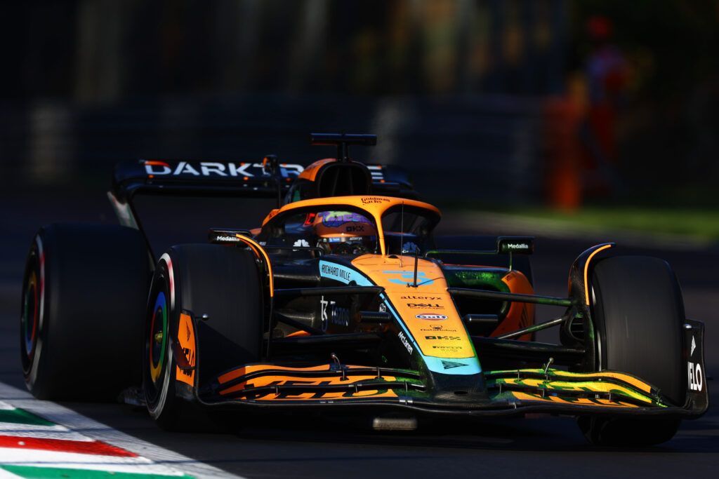 Daniel Ricciardo driving at Monza