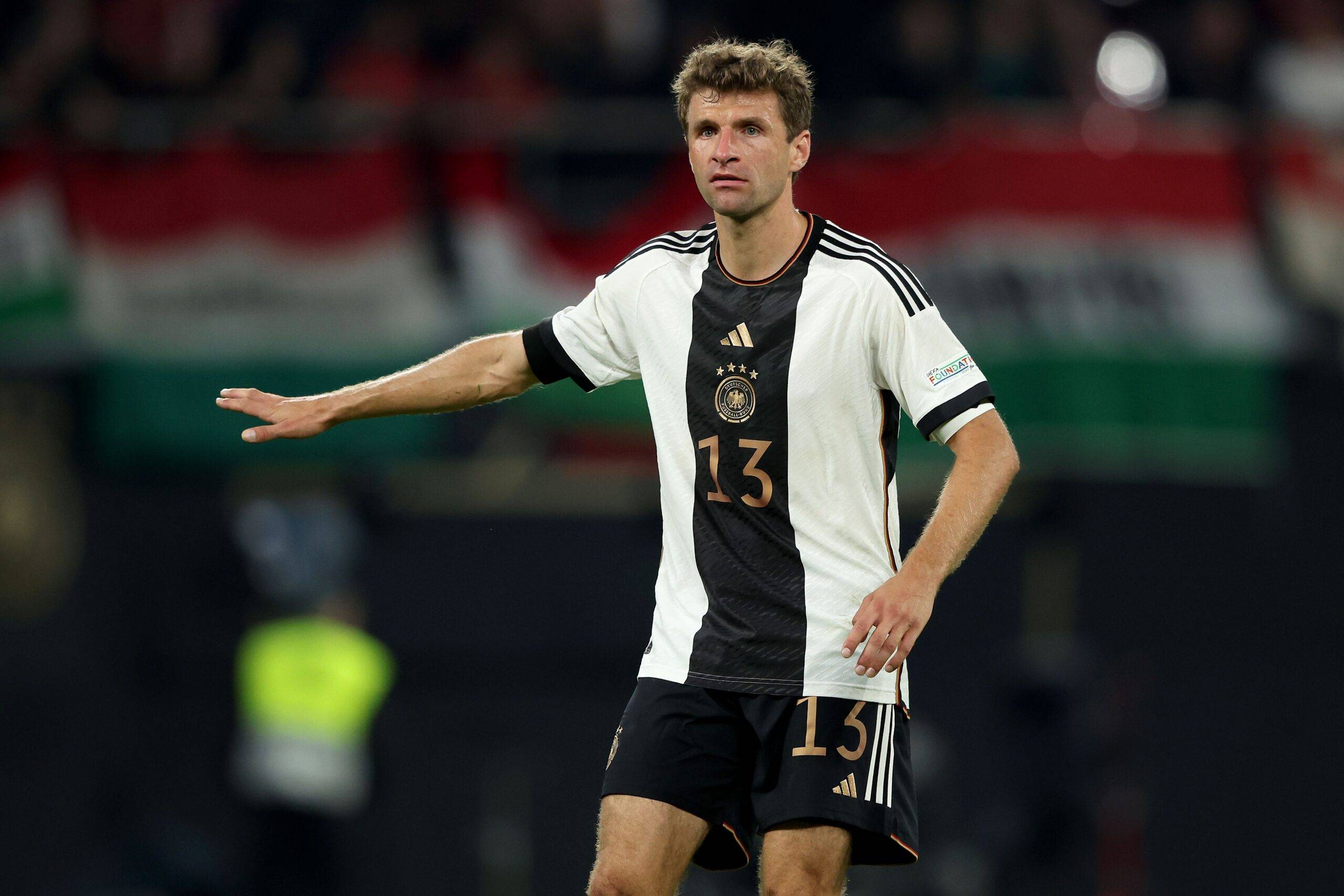 Thomas Muller in action for Germany