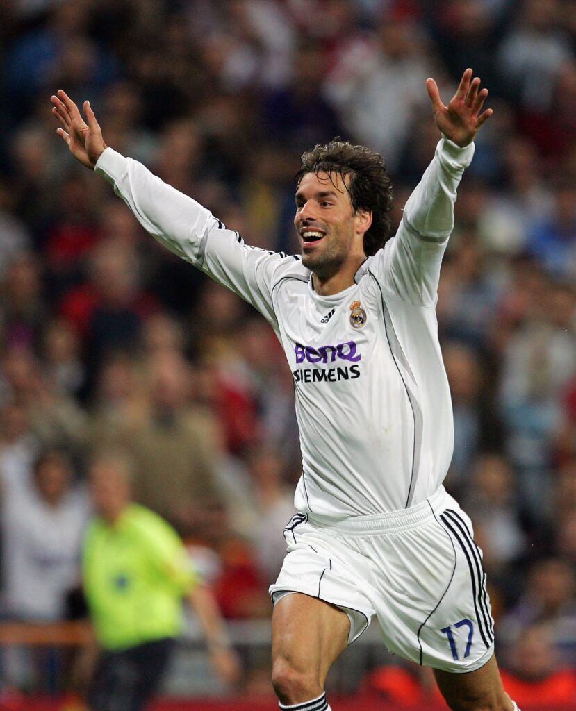 Ruud van Nistelrooy in action with Real Madrid