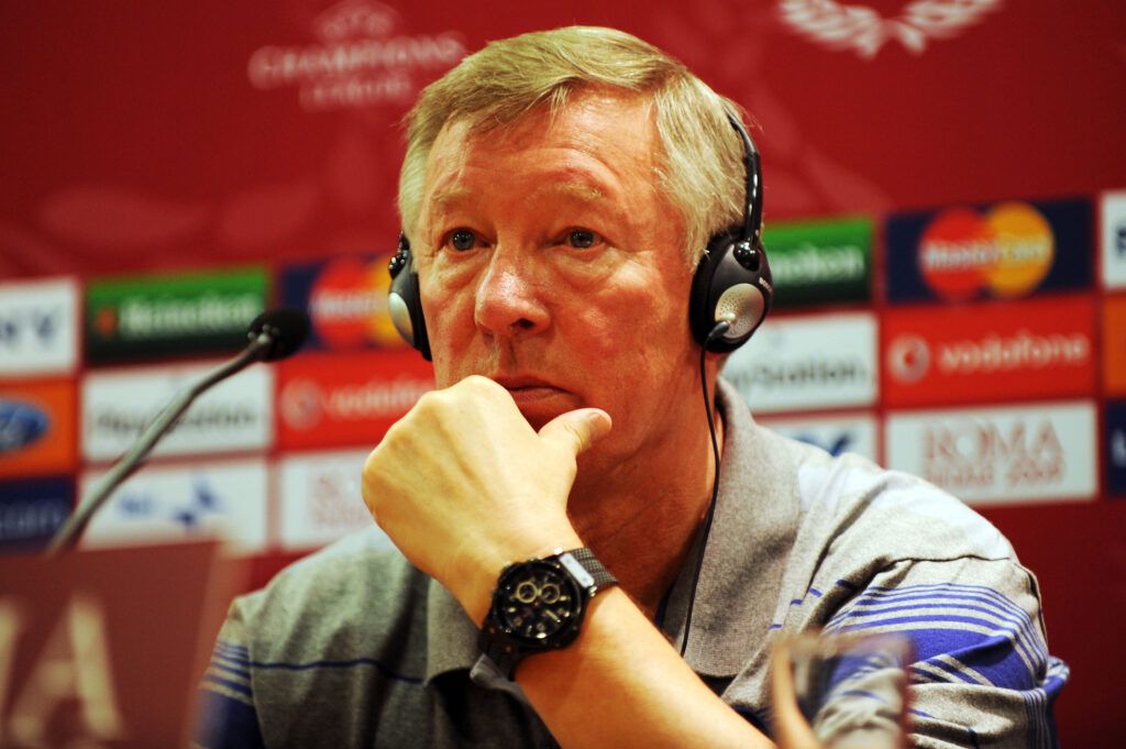 Sir Alex Ferguson before 2009 Champions League final