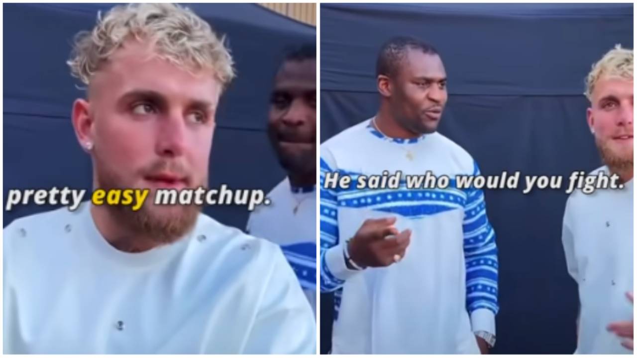 Jake Paul Hilariously Confronted By Francis Ngannou