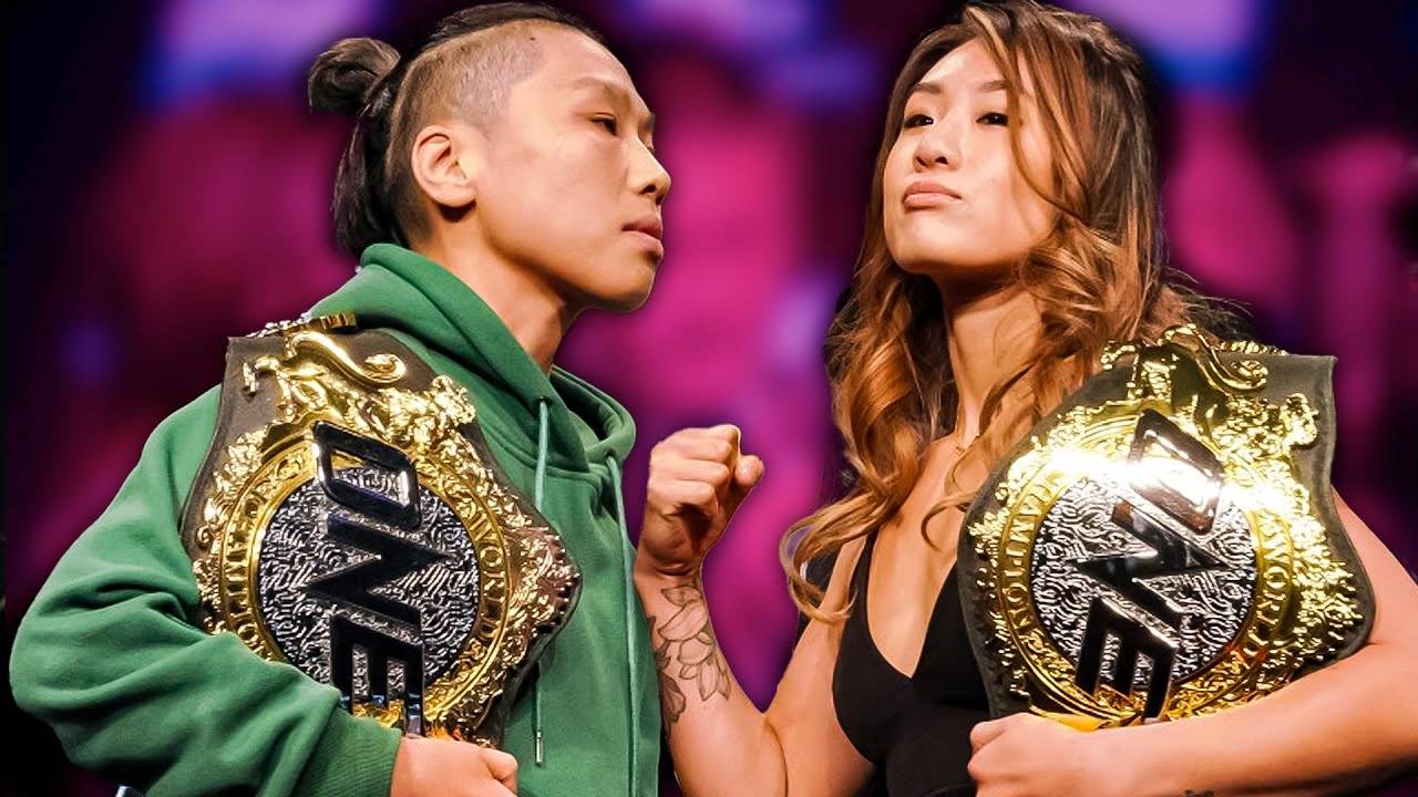 ONE FC fighters Angela Lee and Xiong Jing Nan