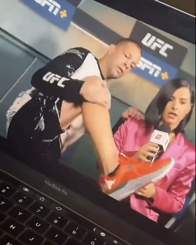 Nate Diaz's brutal reaction to UFC's new partnership with The Rock's shoe company