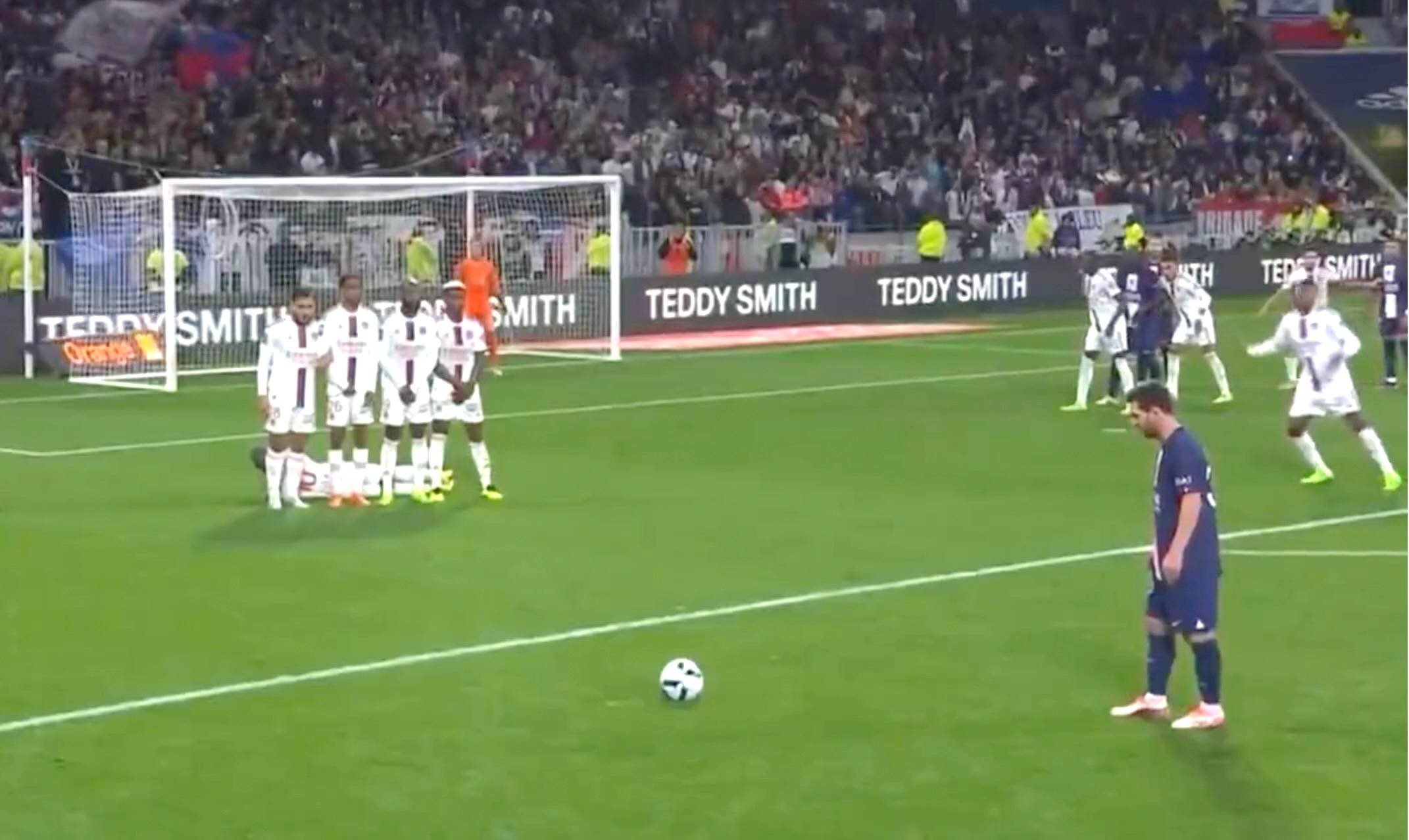Ligue 1 camera angle for Lionel Messi free-kick vs Lyon looked like an actual FIFA game