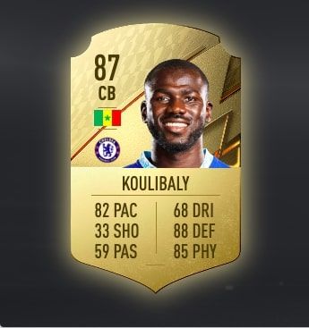 Kalidou Koulibaly's FIFA 23 card