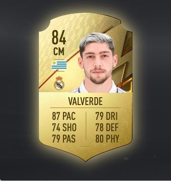 Fede Valverde's FIFA 23 card