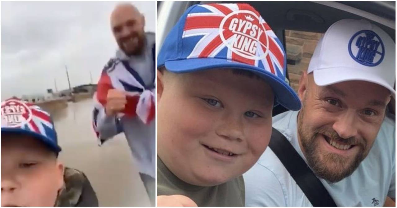 Tyson Fury Goes Running With Superfan