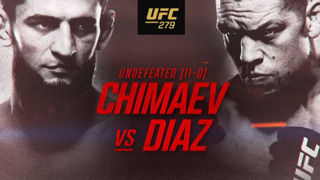 UFC 279 Chimaev vs Diaz Poster