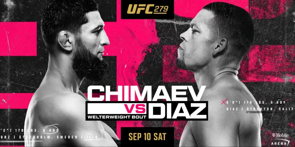 Official UFC 279 Poster