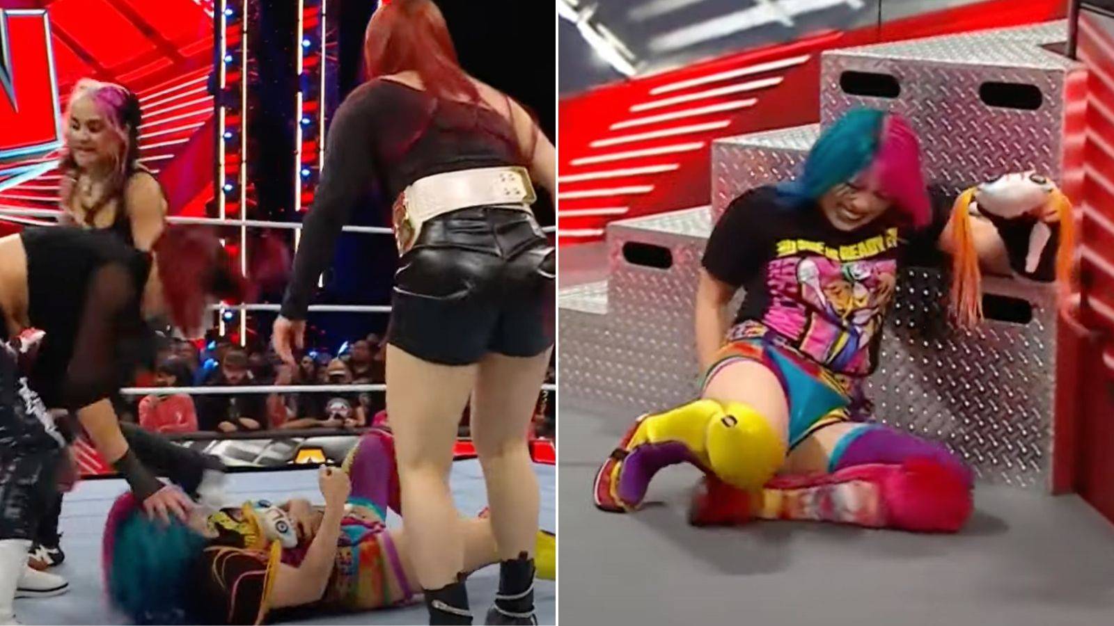 Asuka protects Lilly on WWE Raw