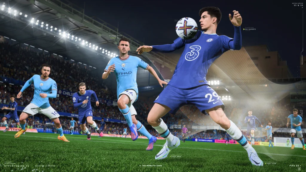 Kai Havertz controls the ball in FIFA 23