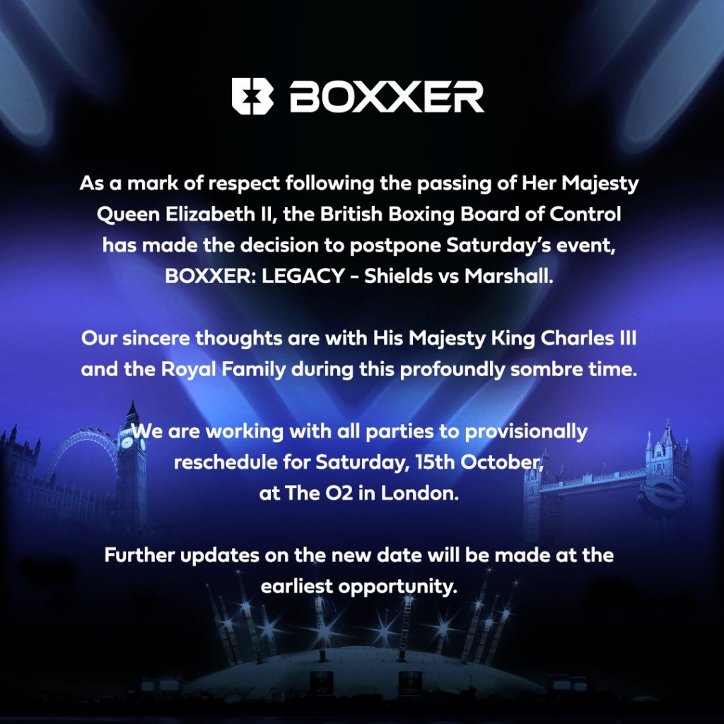 Boxxer statement for the Shields v Marshall fight