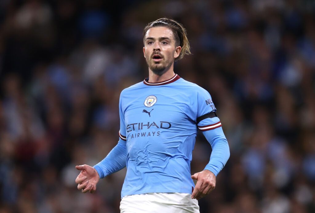 Jack Grealish in action for Man City